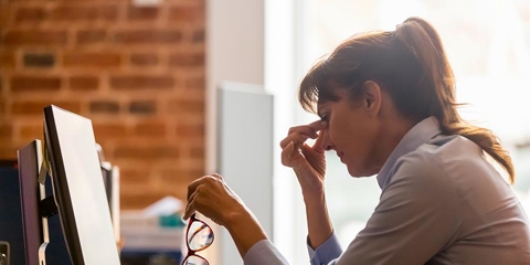 woman at desk
